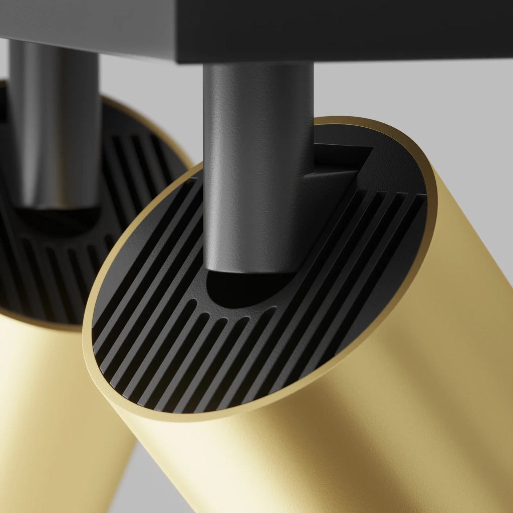 Maytoni Lampada da soffitto moderna FOCUS S 2 luci GU10 nero metallo