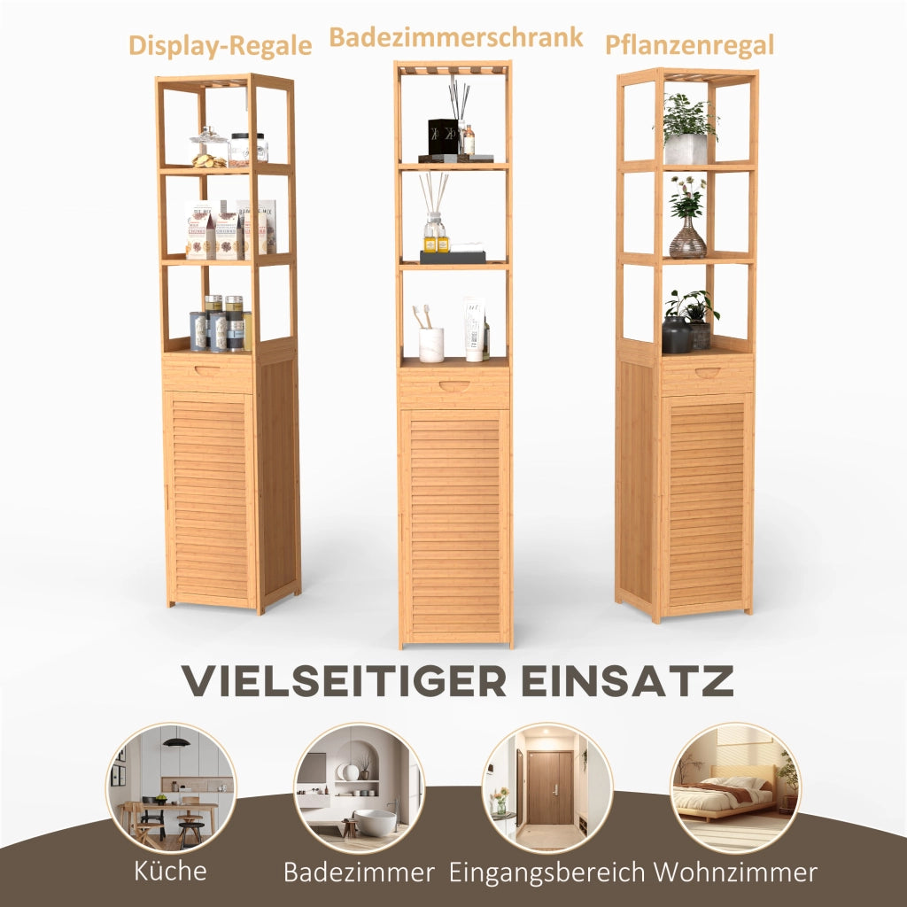 Scaffale Bagno ¨C Minimal ¨C Bamb¨´, 32x30x163 cm