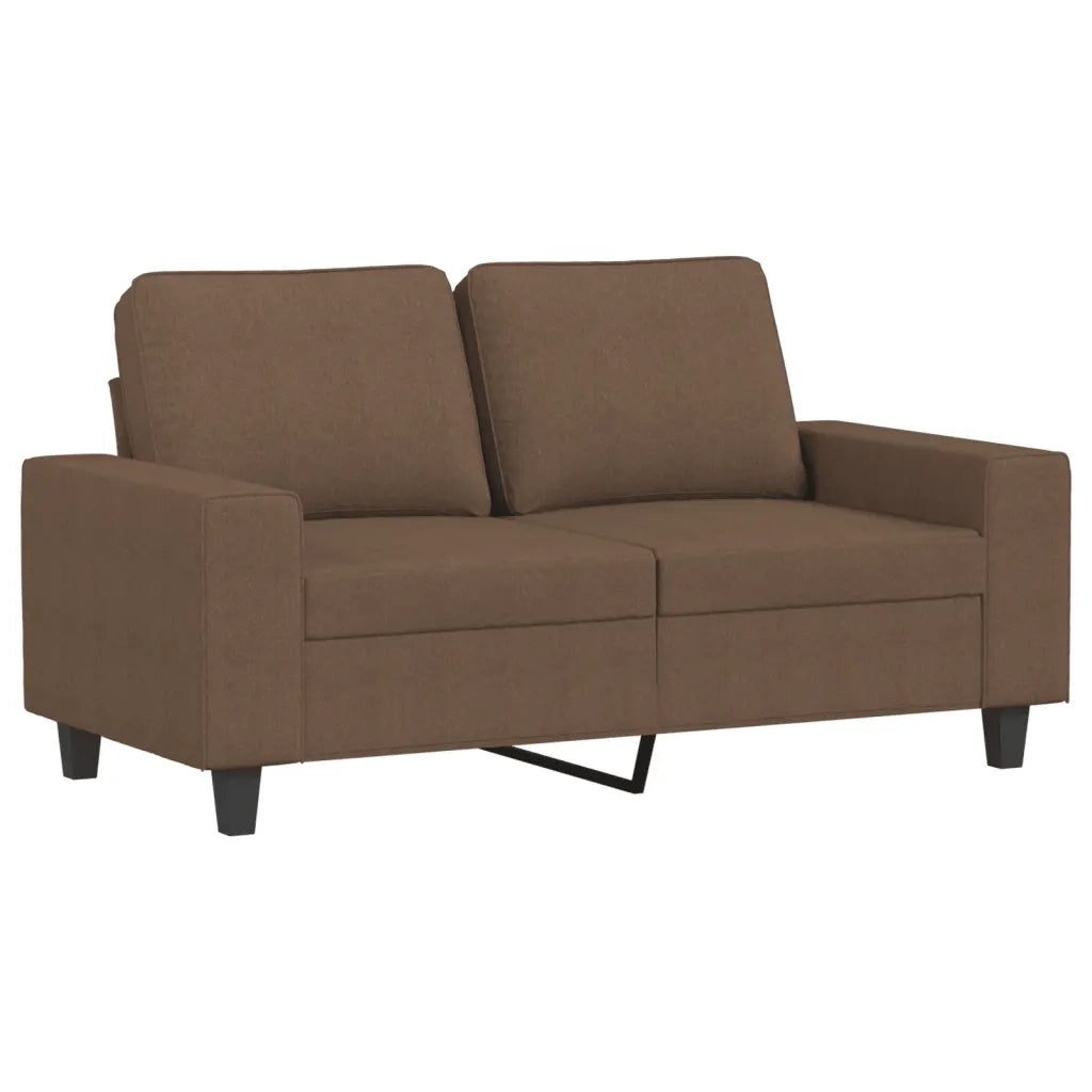 Divano a 2 Posti-Sofa 2 Posti Marrone 120 cm in Tessuto 789335