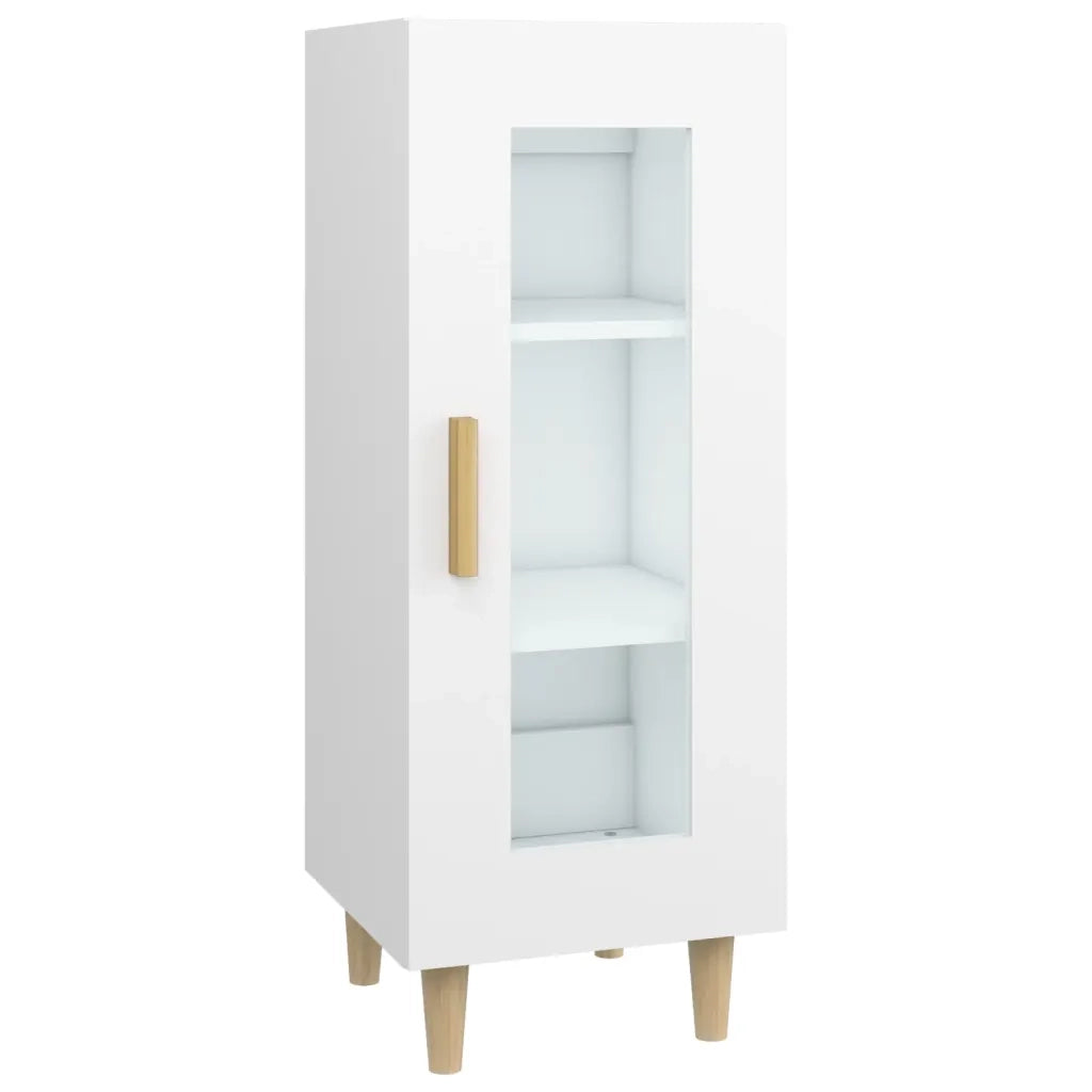 Credenza-Buffet-Armadio da cucina Bianca 34,5x34x90 cm in Legno Multistrato 153830
