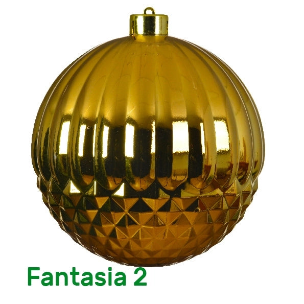 Palline di natale color oro Kaemingk 14 cm
