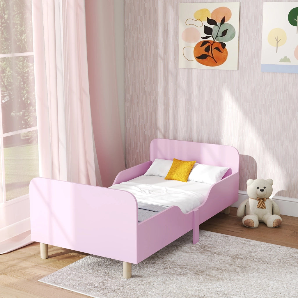 Letto singolo per bambini ¨C Minimal ¨C MDF rosa