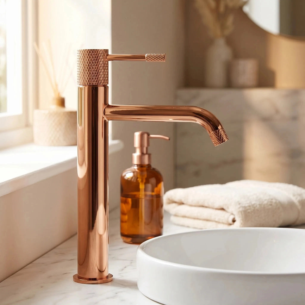 Rubinetto Da Lavabo Rea Venti Copper High