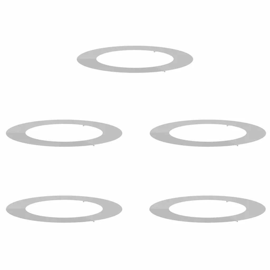 adatto per Anelli d'Albero Piatto 5 pz Argento ?60 / 90 cm CFW7213875