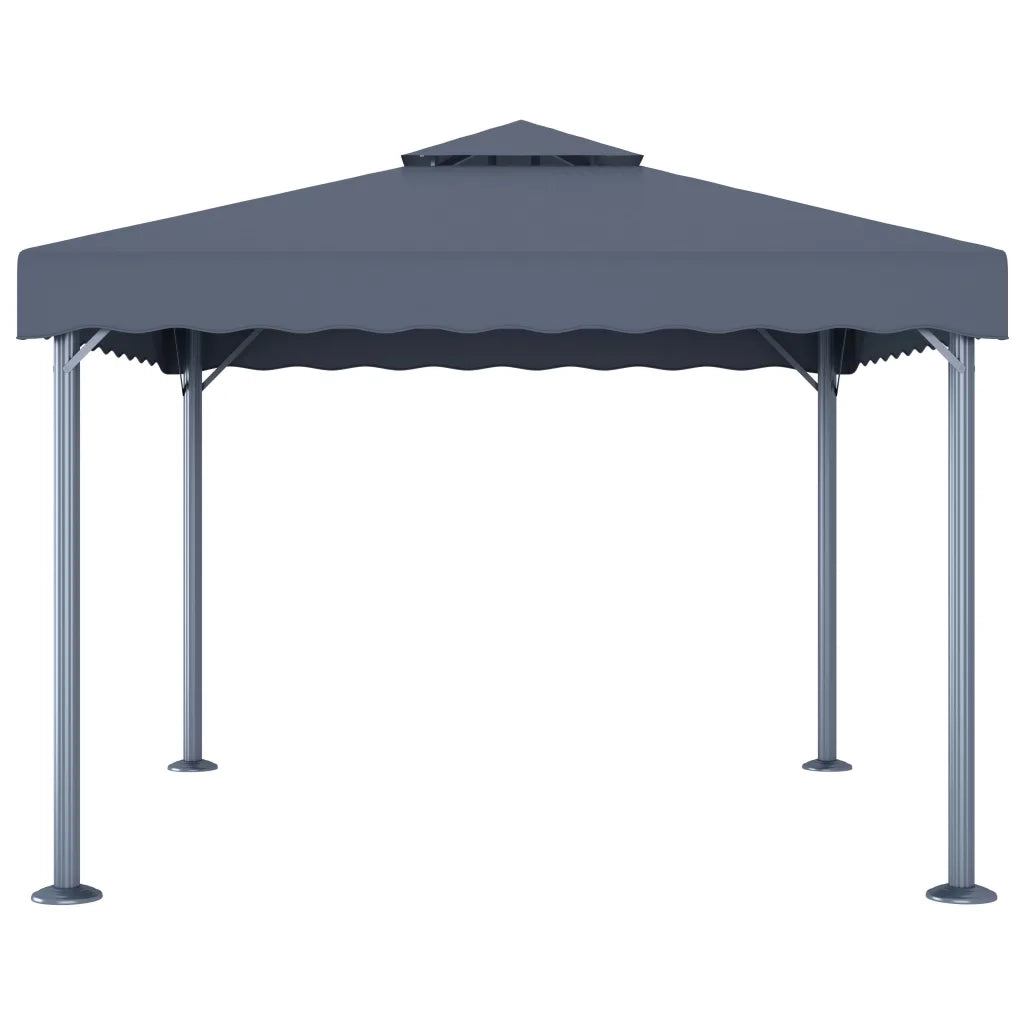 Gazebo | Pergolato 300x300 cm Antracite Alluminio