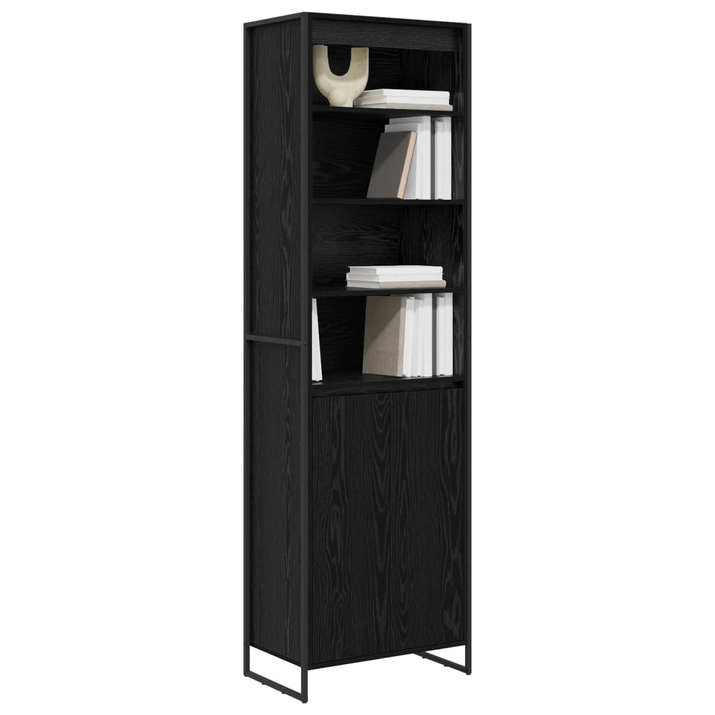 Armadi alti 2 pcs Rovere Nero 60 x 36 x 200 cm