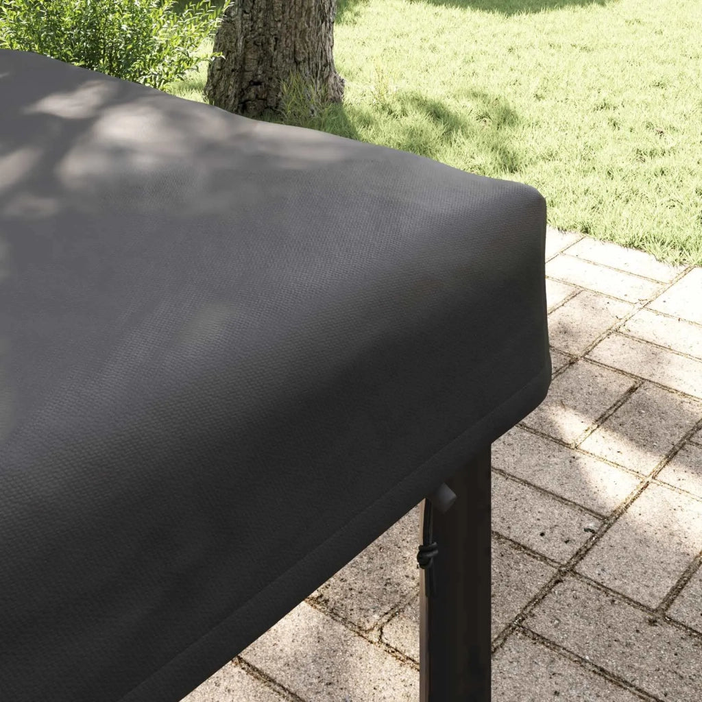 Copertura Tavolo Tinta unita Nero 122 x 72 x 15 cm Tessuto 4106095