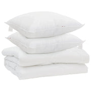 Piumone | Duvet con cuscino 3 pz Bianco Microfibra