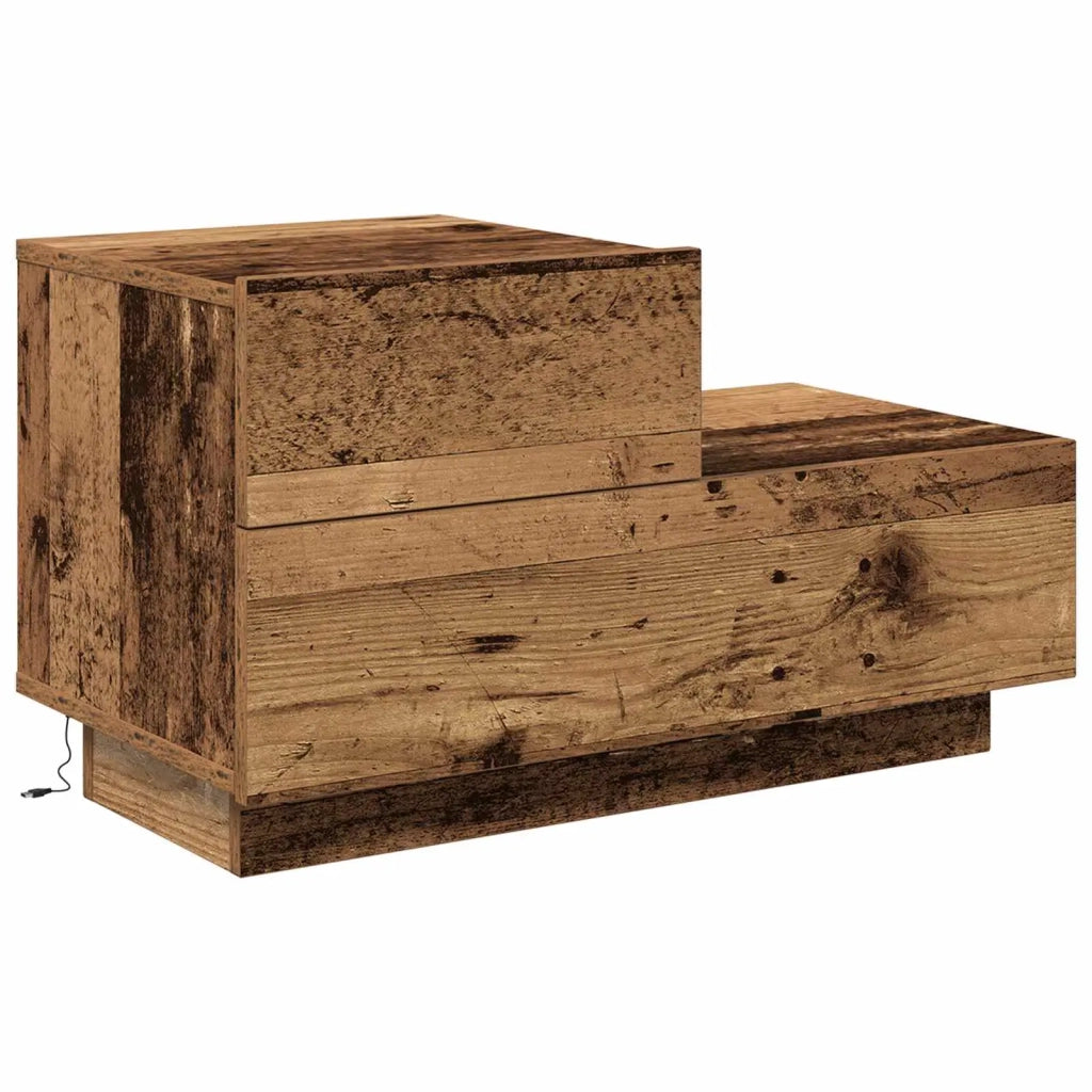 Armadio da Notte con cassetto Legno vecchio 70 x 36 x 40,5 cm 863063
