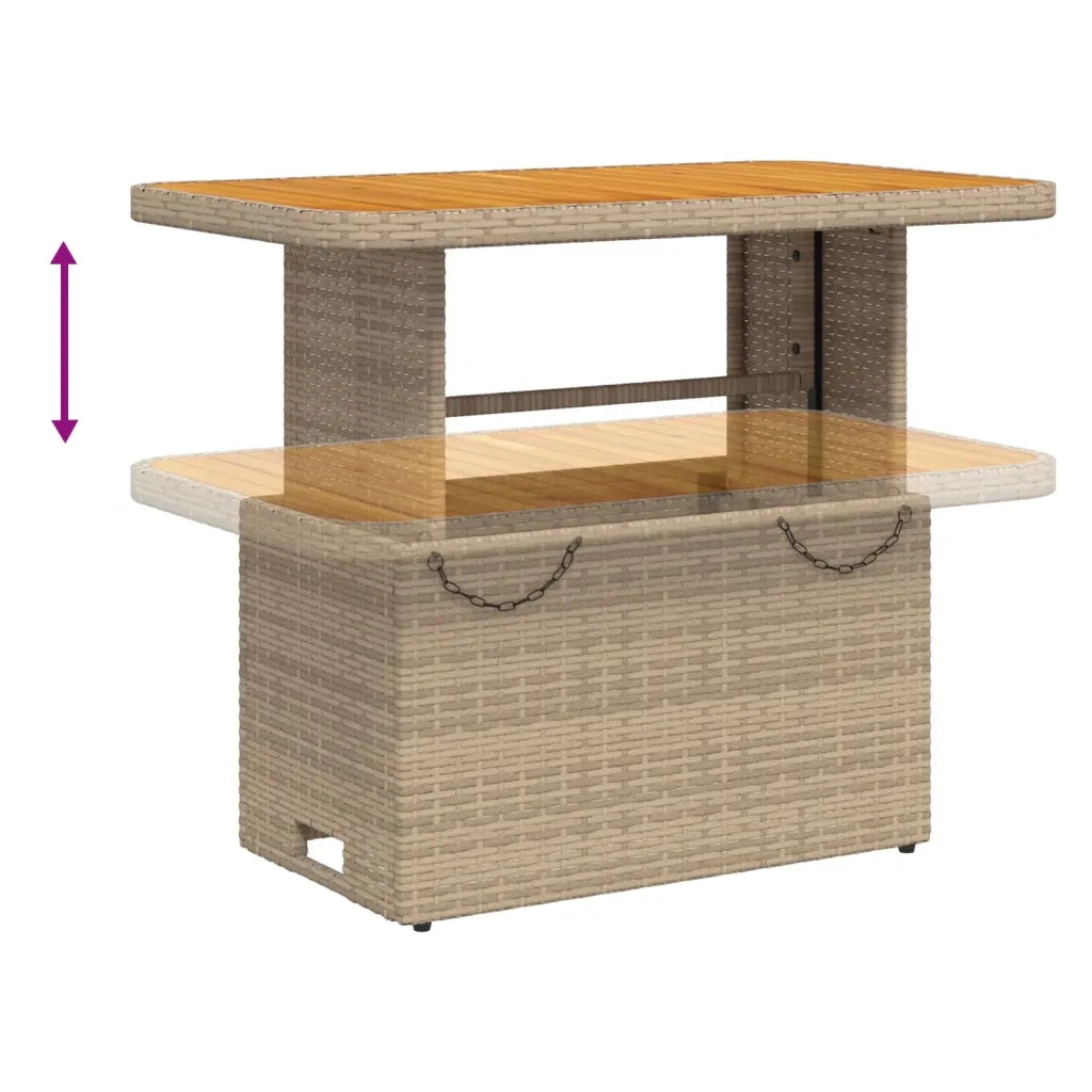 Set Divani da Giardino 3 pz con Cuscini in Polyrattan Beige 3262446
