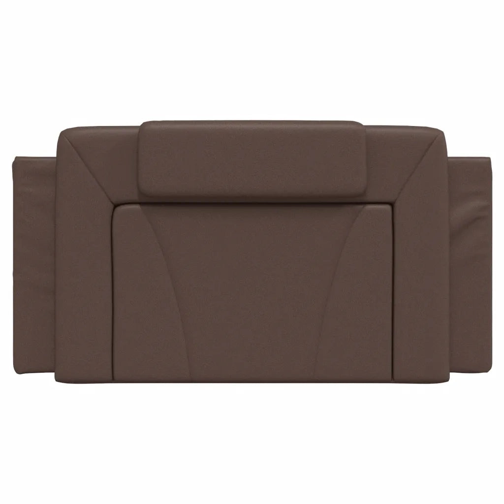 Cuscino Testiera Viana Marrone 100 cm in Similpelle 374776