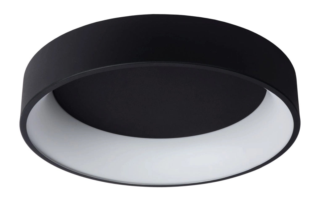 Plafoniera LED Lucide Talowe 42W 3000K nera 60cm dimm.