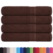 Asciugamani per sauna FROGN 4 pezzi Marrone 80x200 cm 360 g/m2