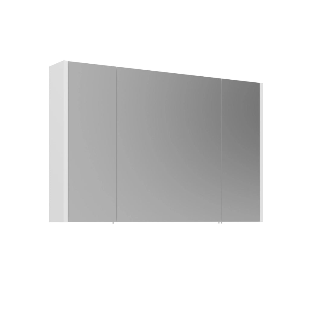 Mobile da bagno con specchio "Arno 100" - 100 x 16 x 66 cm - Bianco