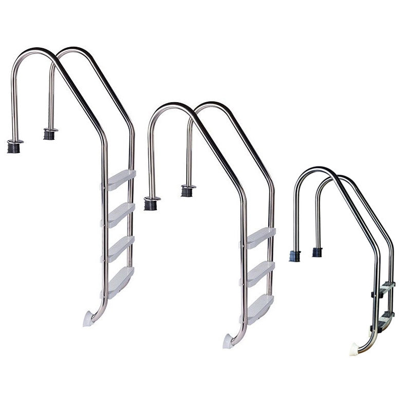 Scaletta per piscina interrata STANDARD in acciaio Inox 304 Configurazione: 4 Gradini