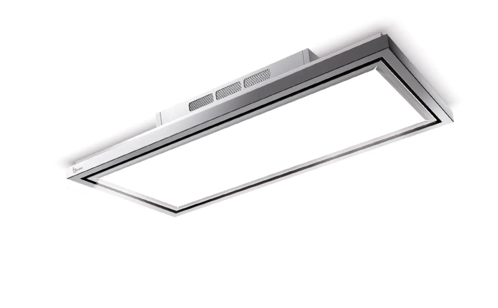 Cappa a soffitto FLEXIA FREE cm 120 - Inox Bianca - 900 m3/h