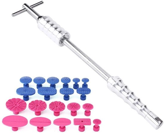 Kit per riparazione di buchi - Set di T-bar per rimuovere buchi - 20 pezzi di Trek Tabs - Alluminio/Plastica - Per auto/moto/truck - Riparazione rapida - Kit per riparazione di buchi