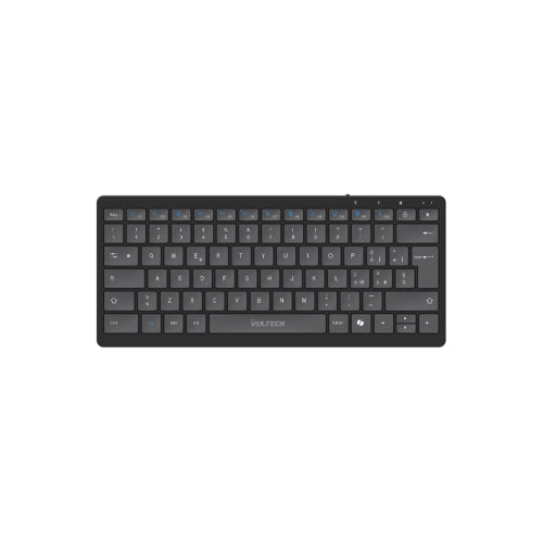 MINI TASTIERA SLIM WIRELESS + BLUETOOTH TASTI LOW PROFILE A FORBICE ,BATTERIA INTEGRATA RICARICABILE SILENT KEY-601WBT