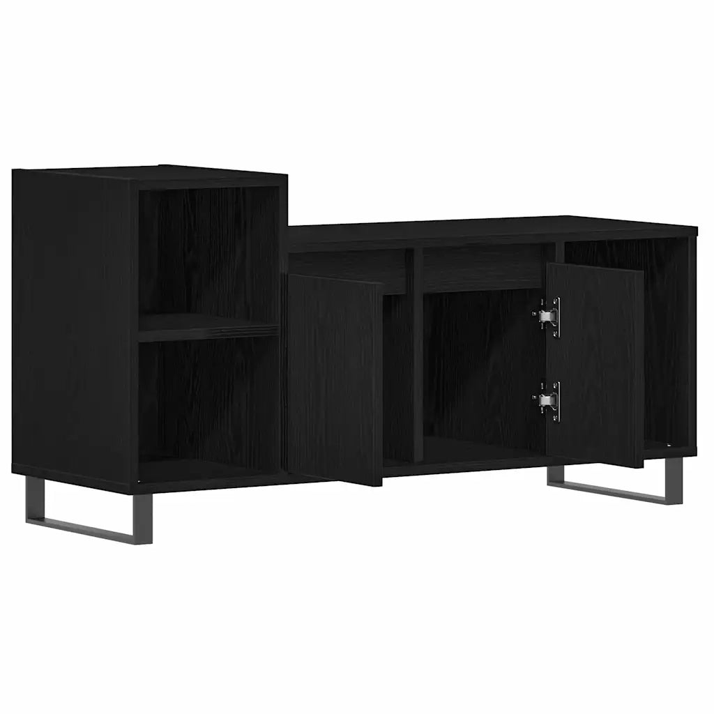 Set mobile TV Rovere Nero 100 x 35 x 55 cm Legno multistrato 862970