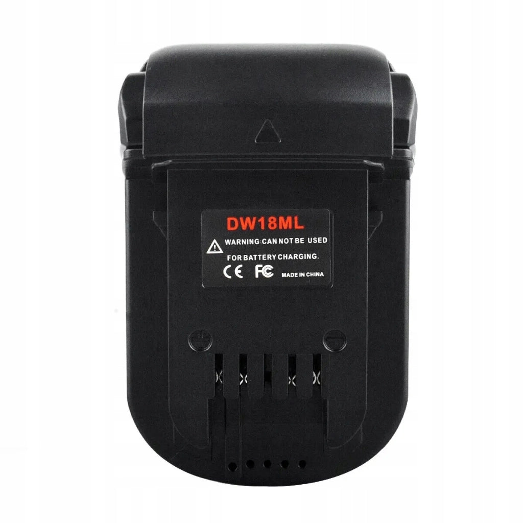 Adattatore Batteria Dewalt 18V a Milwaukee 18V DW18ML – Compatibile con Utensili Milwaukee 18V