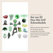 Set di 20 punte per scarpe per decorazione