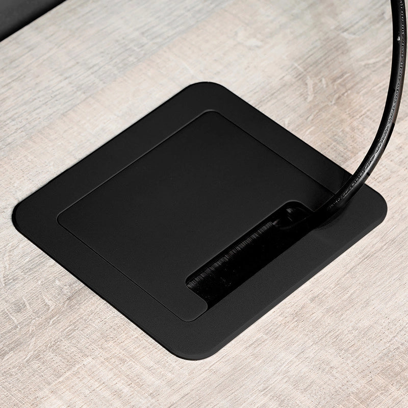 Multiconnettore da tavolo Atom 26 Lite, 225x111 mm, 2 prese Schuko, 1 USB Tipo A, 1 USB Tipo C, Zama-Acciaio-Plastica,..