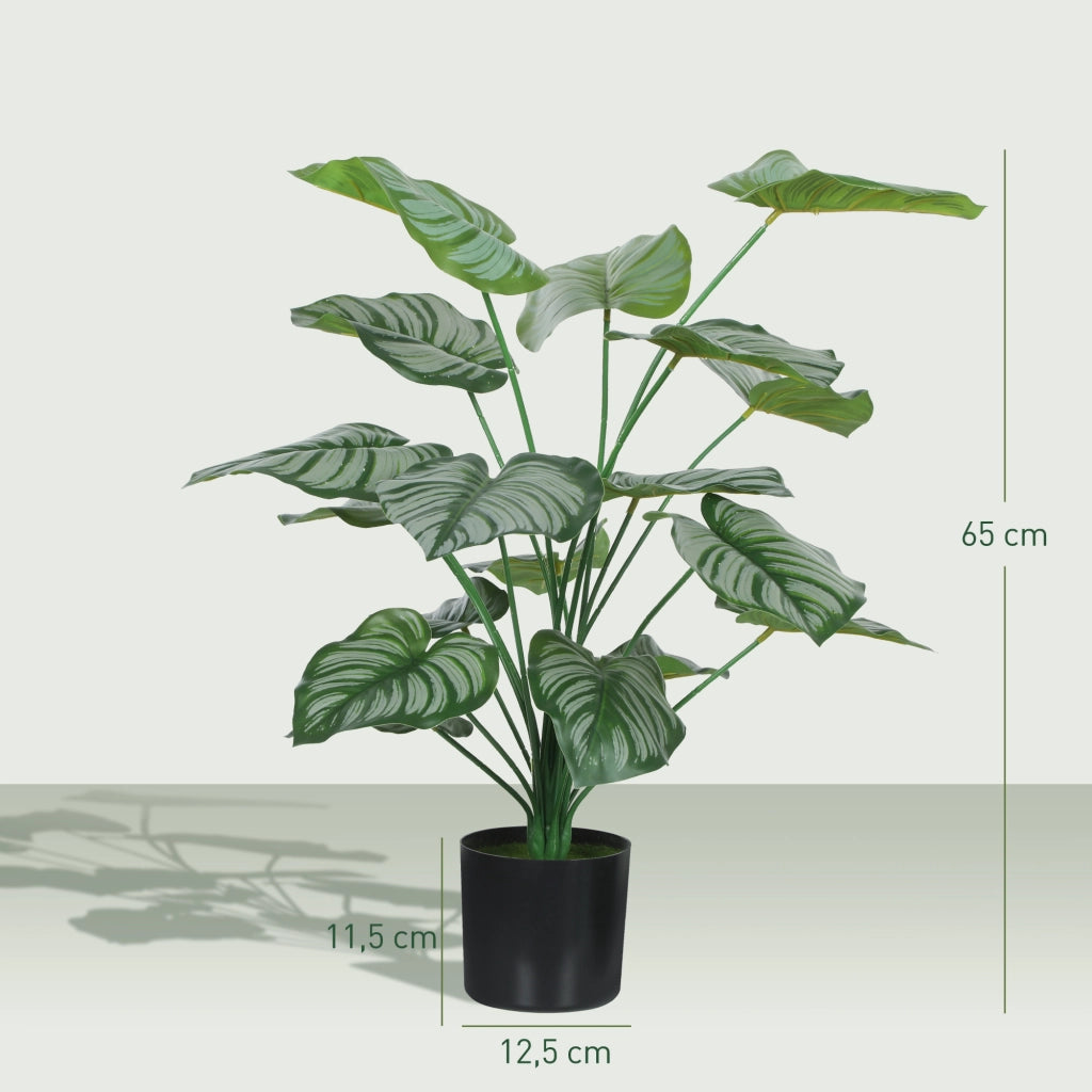 Pianta Artificiale Decorativa con Vaso ¨C Minimal ¨C Verde 65 cm