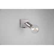 SPOT SINGOLO VANNES E14 9X11CM NICHEL OPACO