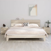Comodini HAMAR 2 pz-Set di 2 Tavolino da notte ambra 40x35x44,5 cm Legno Massello di Pino