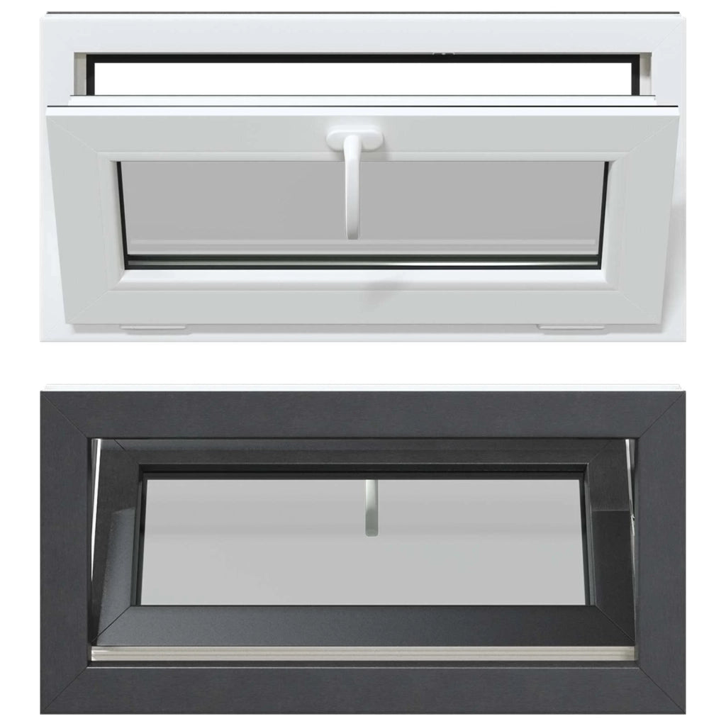 Finestra per Soffitta RISOR 80 x 40 cm PVC e Vetro Antracite CFW3238007