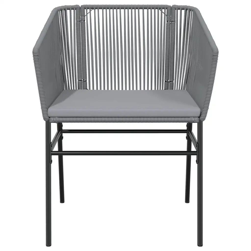 Set da Pranzo da Giardino 5 pz con Cuscini Polyrattan Vetro 3334626