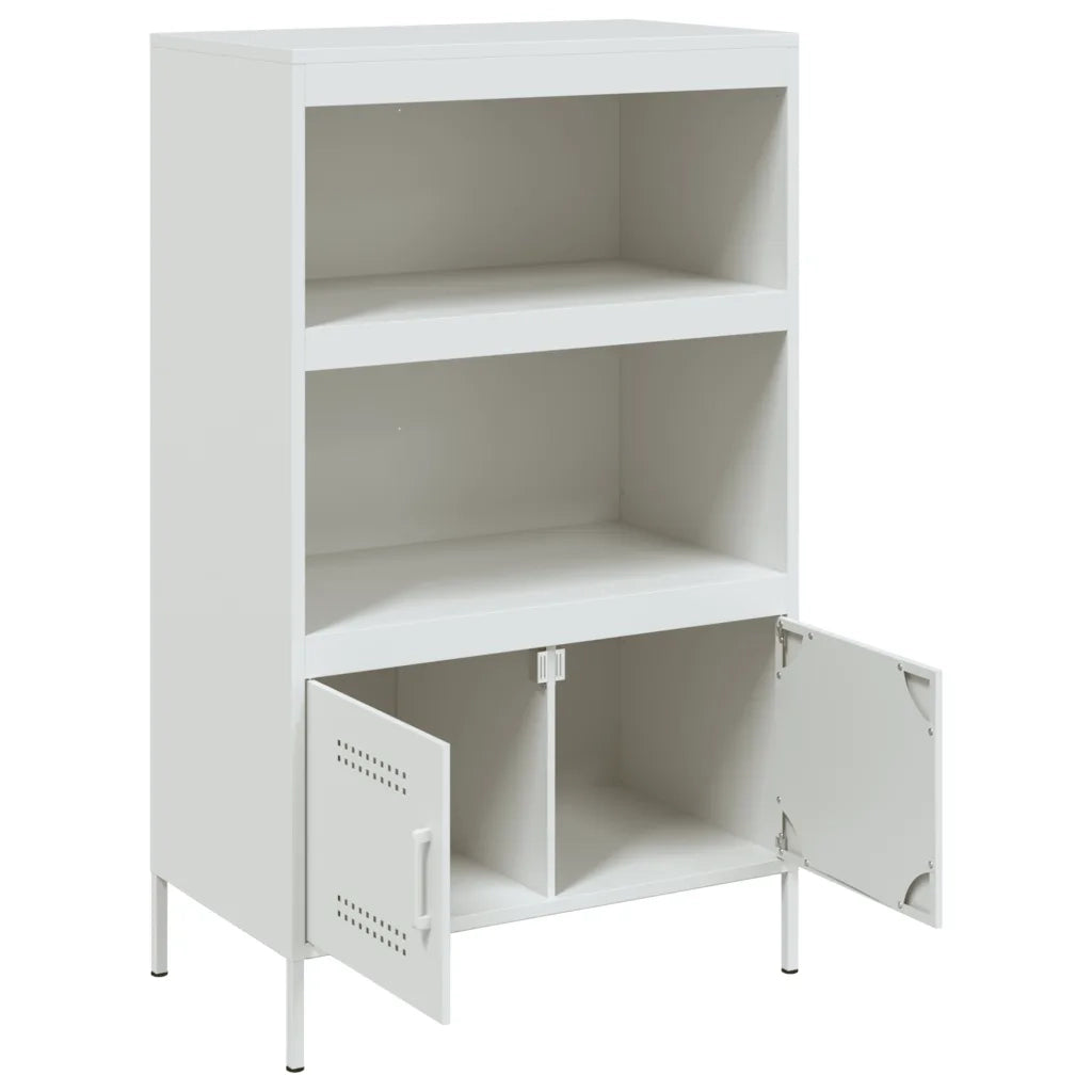 Credenza | Madia | Buffet da pranzo | Armadio da pranzo Bianca 68x39x113 cm in Acciaio