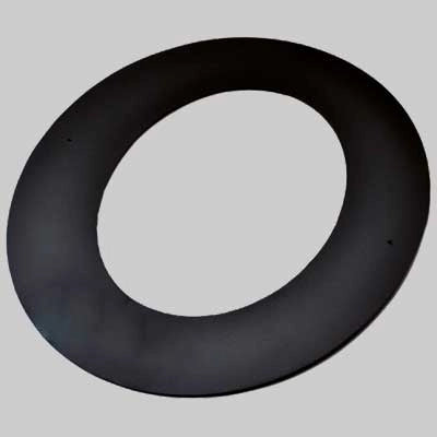 ROSONE A 45° NERO OPACO - Ã 120 - 1 pezzi - MADE IN ITALY