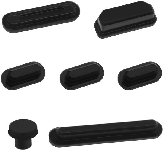 Stecchetti per laptop 7 pezzi - Compatibili con MacBook Pro 14/16 pollici - Protezione in silicone - Cappucci antistatici - Nero - Materiale duraturo - Stecchetti per laptop