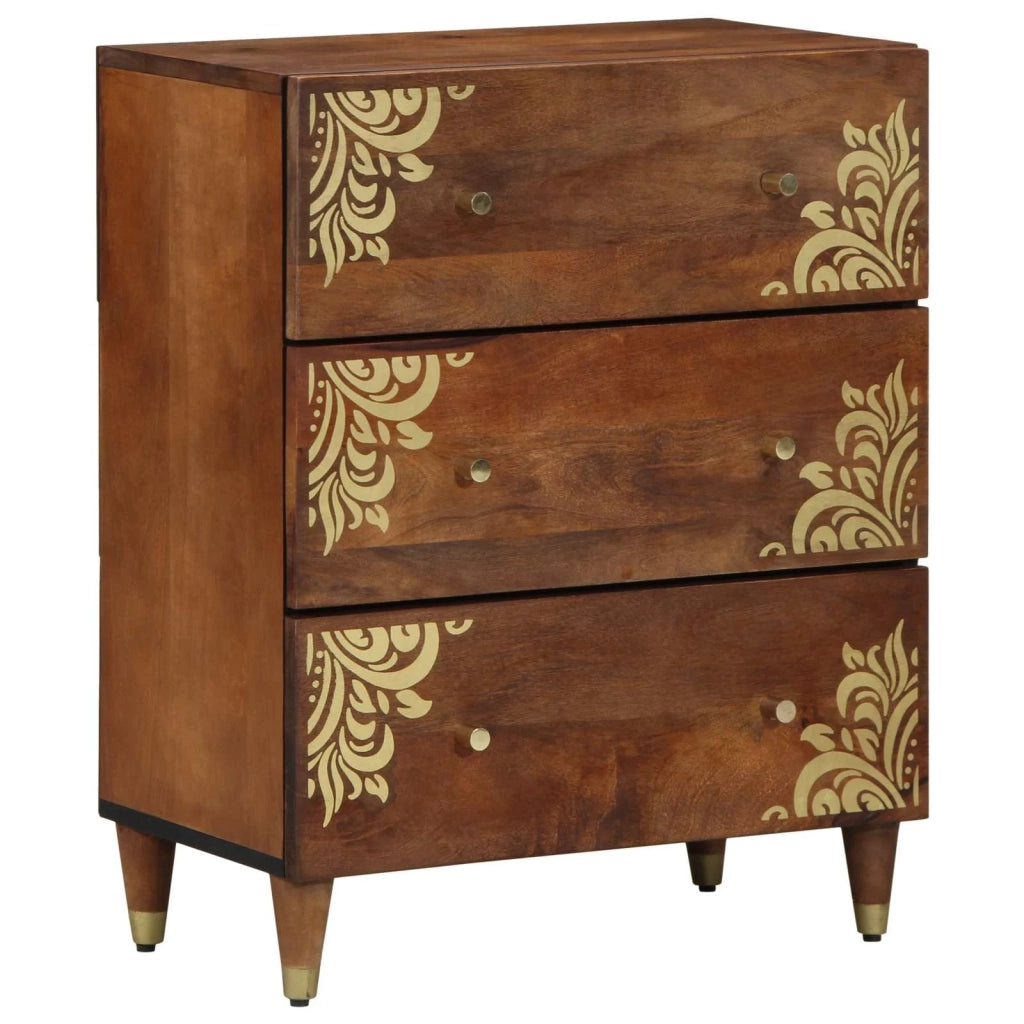 Credenza Marrone 60 x 33 x 75 cm Legno di mango massello 4018739