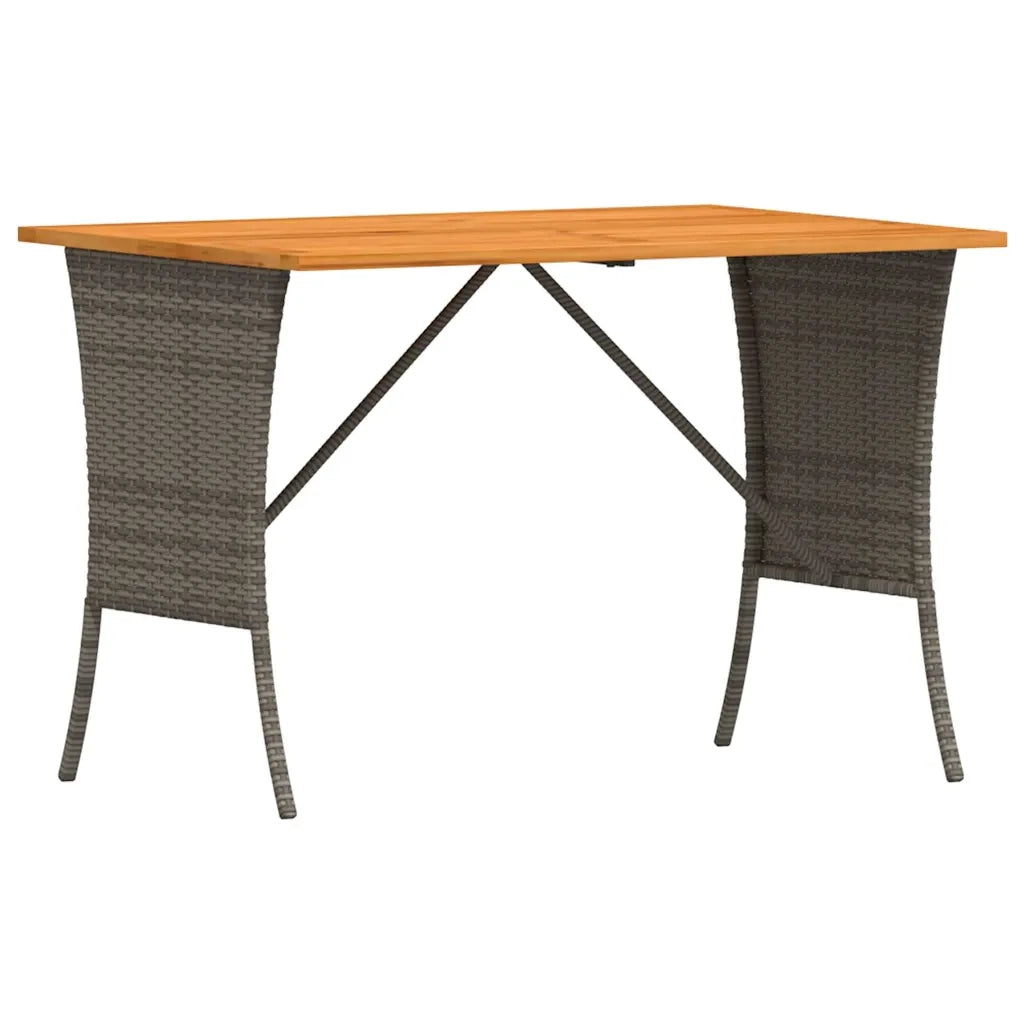 Set Divani da Giardino 4 pz con Cuscini in Polyrattan Grigio