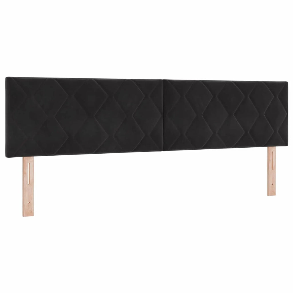 Letto con Box Spring, Materasso e LED Nero 180 x 200 cm Velluto 3452236
