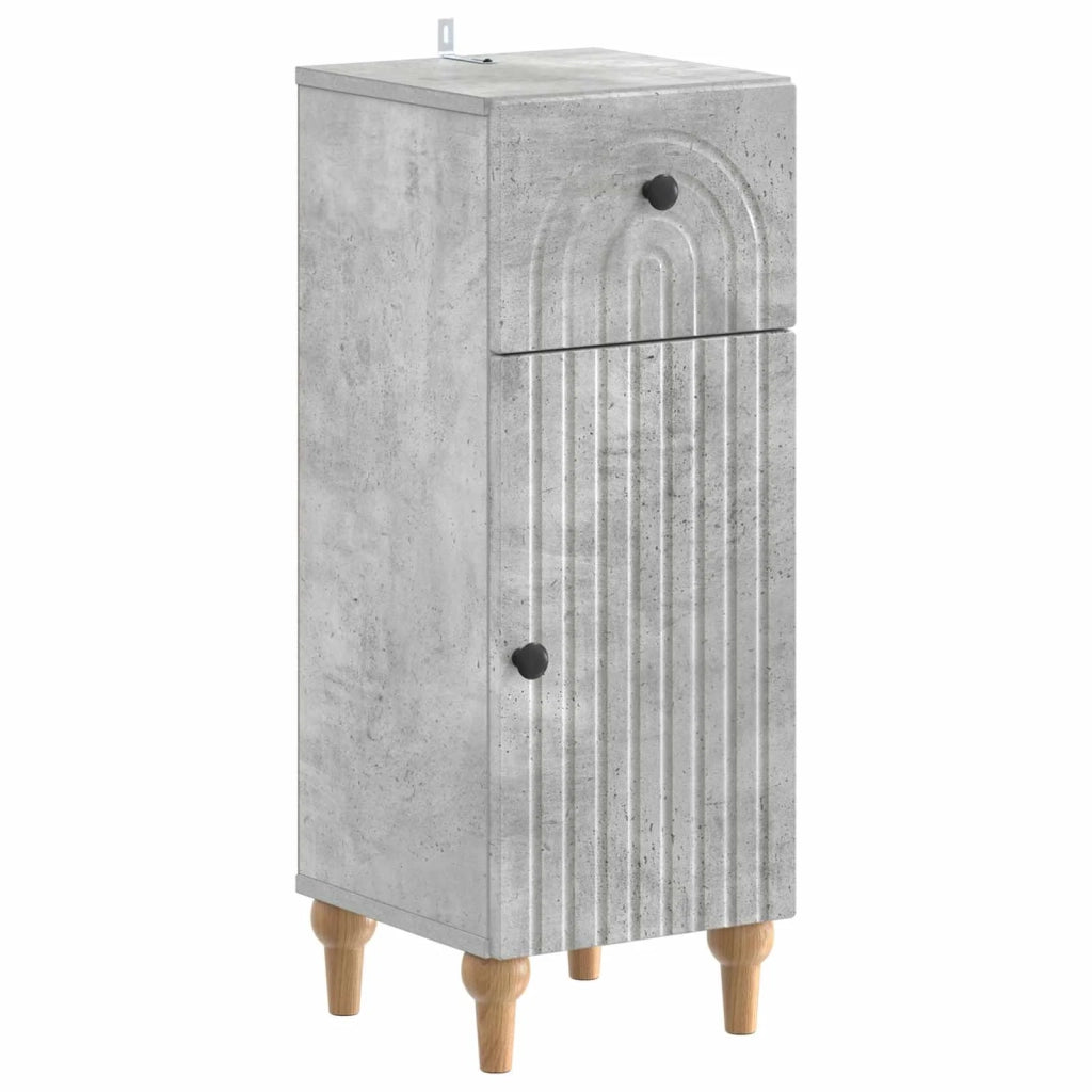 Set di Armadi da Bagno da 2 Pezzi ALKMAAR Grigio Cemento 3417993