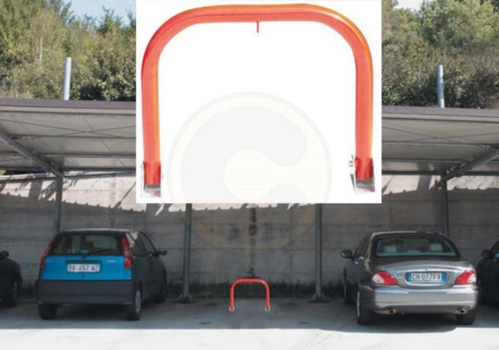 Dissuasore Di Parcheggio Parking Stop Reclinabile 53X17X45 Rosso - Fraschetti