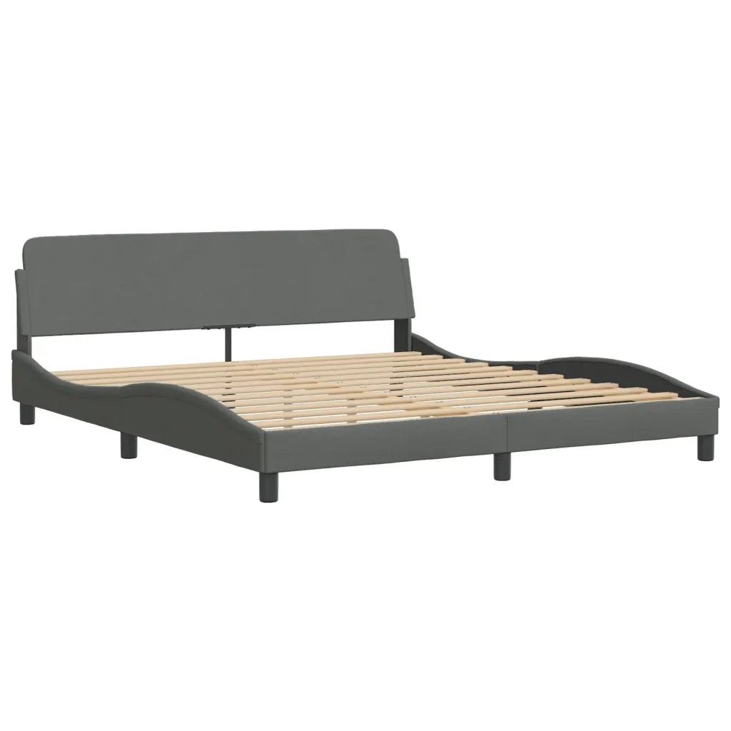 Letto matrimoniale | Letto per adulti | Giroletto con LED senza Materasso Hvar 180x200 cm Tessuto