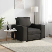 Poltrona Sofa Nero 100 cm Pelle Sintetica 4105044