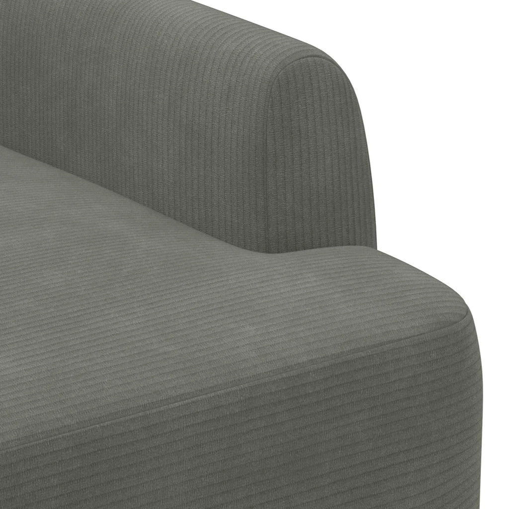 Loveseat con bottoni imbottiti Grigio Chiaro 116 x 67 x 81 cm 42041788