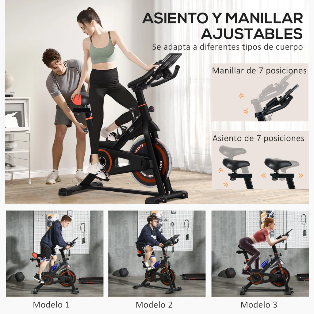 Bicicletta da Fitness ¨C Minimal ¨C Nero e Rosso