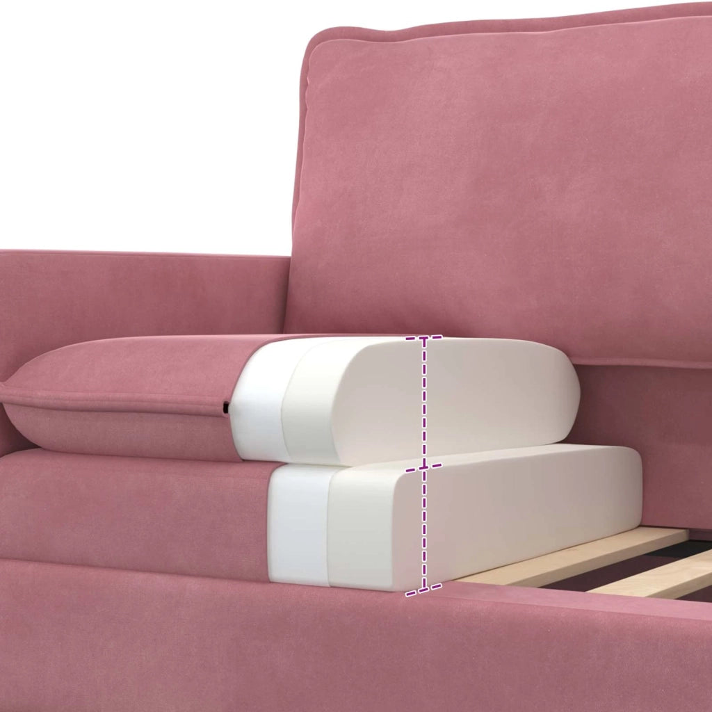 Set di divani 2 pcs Rosa Velluto 3417130