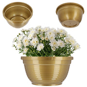 Vaso da fiori KADAX per cimitero, in plastica, per lapidi, con crisantemi, 18 cm.