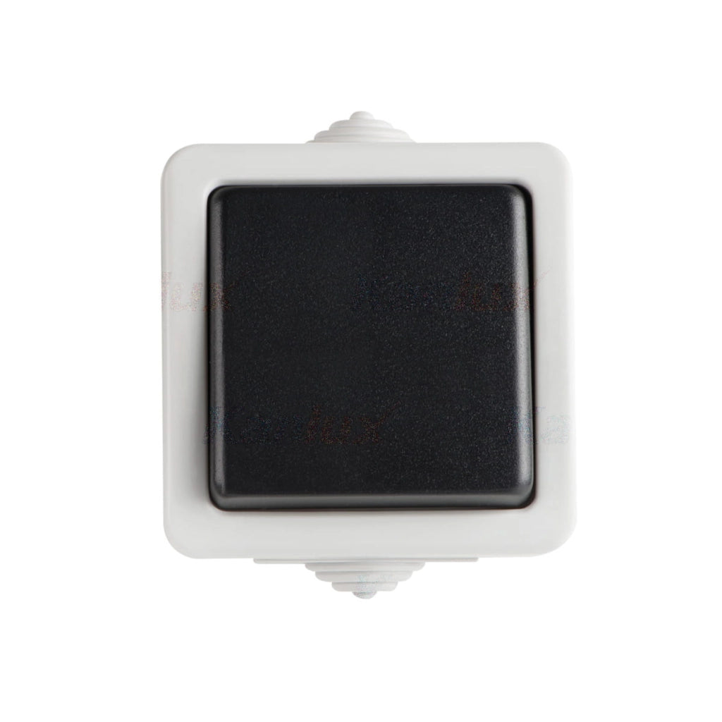 Kanlux TEKNO Interruttore unipolare nero IP54 10AX 250V
