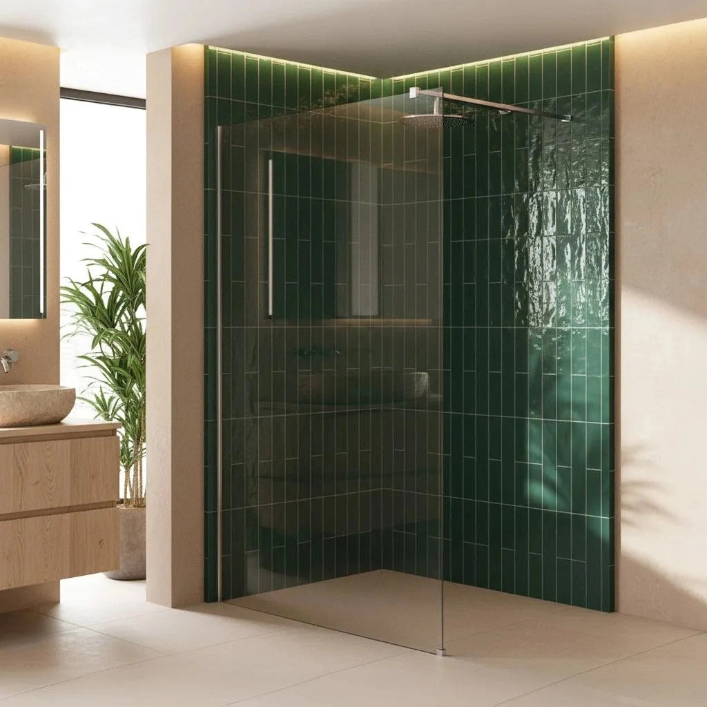 Parete Doccia Rea Flexi Transparent / Chrome 70