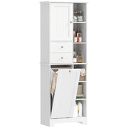 Armadietto da Bagno con Cesto e Cassetti ¨C Minimal ¨C Bianco