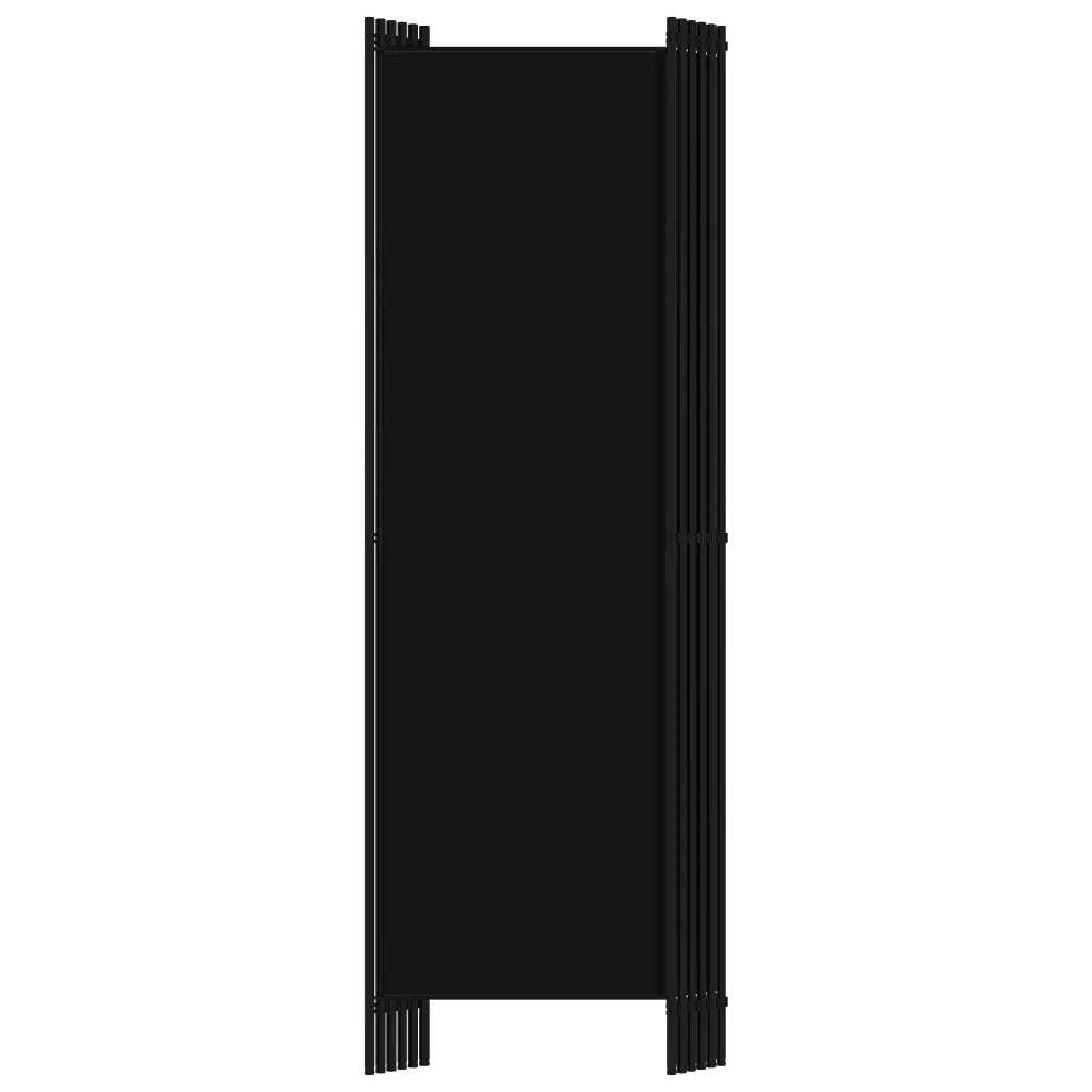 Paravento a 6 Pannelli Nero 300x180 cm 320730
