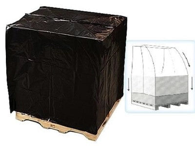 10 PZ COVER CAPPUCCI COPERTURA NERA LD COPRIPALLET CM.120+52+52x220